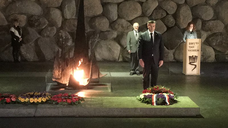 Predsjednik Vlade Andrej Plenković obišao Memorijalni centar za žrtve Holokausta Yad Vashem 